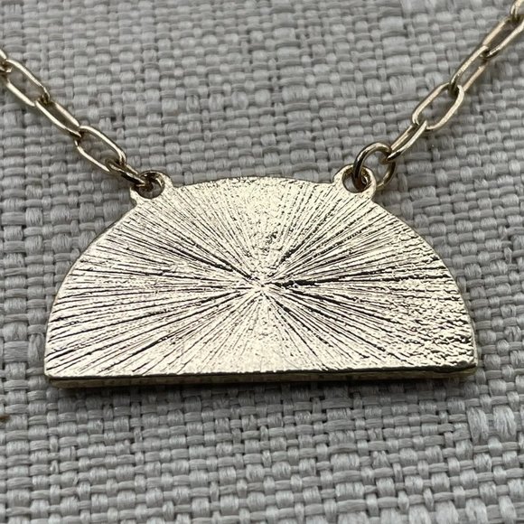 Women Necklace Pink/gold Tone Pendant Fashion Jewelry - Picture 5 of 9